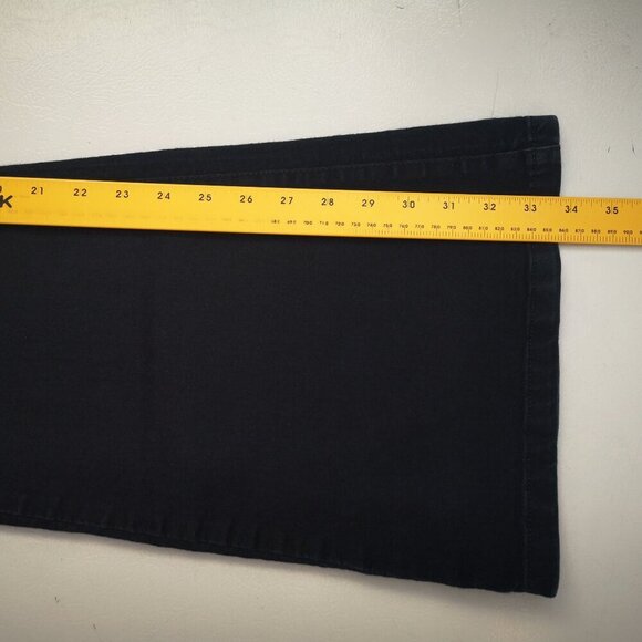 Liquid X Jeans Ladies Size 15/16 Dark Wash Flare Legs Blue Jeans - Picture 15 of 15